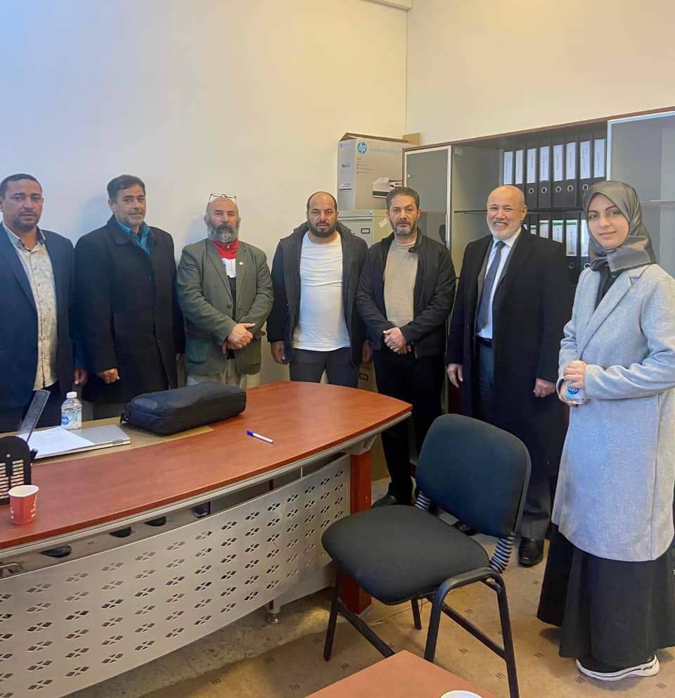 فريق التدقيق بكلية التربية البدنية يزور كلية اللغات والترجمة